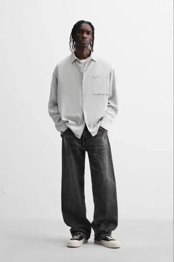 Zara 배기 데님/baggy denim