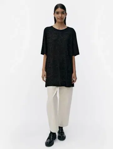 마리메꼬 marimekko 튜닉 상의 티셔츠 반팔 칠부 소매