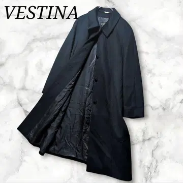 새상품급 VESTINA 더블 체스터 코트 도쿄 스타일 캐시미어 100%