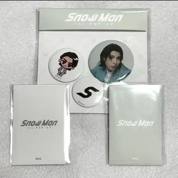 SnowMan 팝업 카드팩 A B 캔뱃지 라울 한국