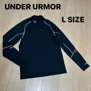 언더아머 히트기어 골프 컴프레션 셔츠 하이넥 L 블랙