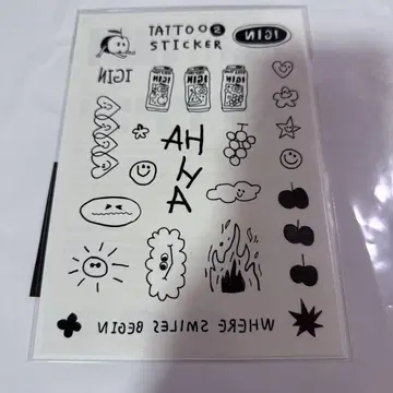 일본 IGIN popup 타투 스티커 팝업 BTS Jin
