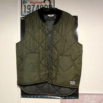BIG SMITH USA제 퀼팅 베스트 올리브