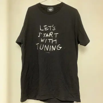 TODAY 블랙 T셔츠 LET'S START WITH TUNING
