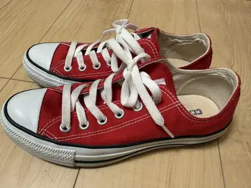 ALL STAR 레드 로우컷 스니커즈