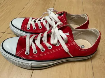 ALL STAR 레드 로우컷 스니커즈