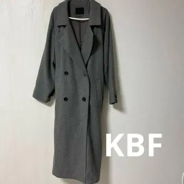 KBF 그레이 체스터 코트 더블 브레스트 [새상품급]