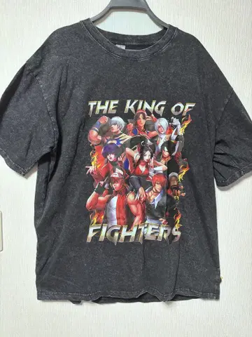 THE KING OF FIGHTERS T셔츠 다크 그레이 사이즈XL