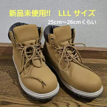 베이지 하이컷 워크 부츠