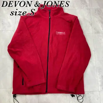 DEVON & JONES 블루종 빨간색 지퍼 S 사이즈 폴리에스테르
