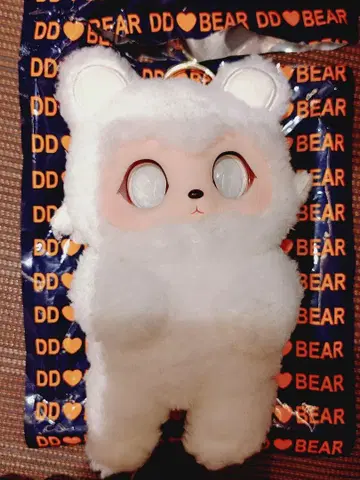 DD BEAR DD 베어 봉제 인형 화이트 화이트