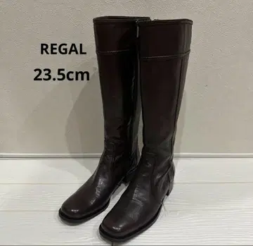 REGAL 사이드 고아 롱 부츠 다크 브라운 23.5cm