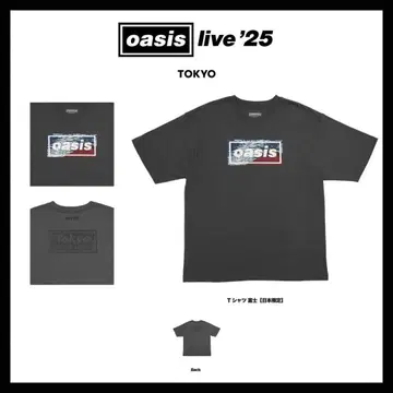 oasis Live '25 굿즈 T셔츠 후지 [ 도쿄 한정판 ]