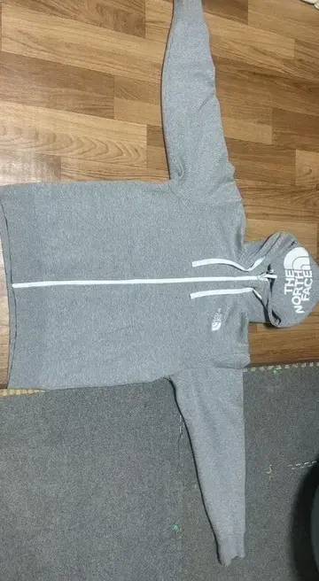 THE NORTH FACE 풀 집업 후드티 그레이
