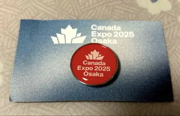 간사이 만박 캐나다 파빌리온 스태프 한정판 핀 배지