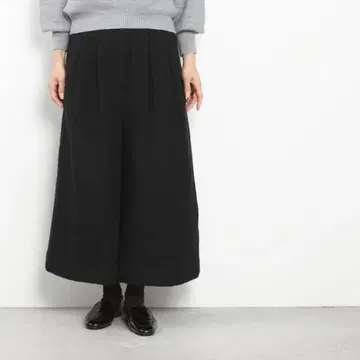 Sarahwear 펠트 울 큐롯 팬츠