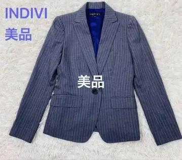 INDIVI 스트라이프 비즈니스 정장 상하의