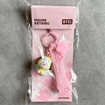 한국 BT21 spring CHIMMY 키링 지민 BTS 벚꽃