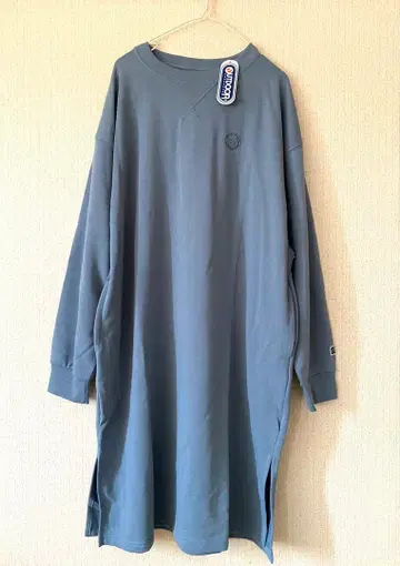 미사용 새상품 아웃도어 맨투맨 원피스 LL 블루 그레이 트레이닝복