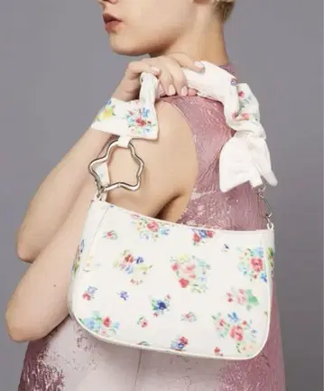 POPPY 핸드백 BLURRED LEATHER HANDBAG