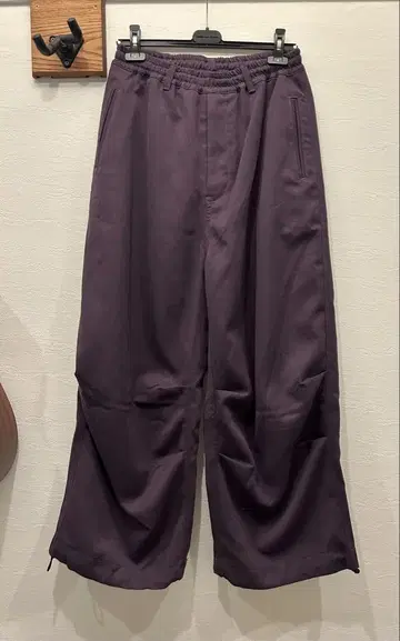 텐더 퍼슨 24AW 퍼플 와이드 팬츠