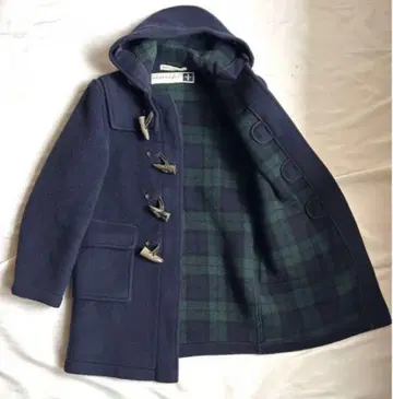 글로버올 잉글랜드제 더플 코트 네이비