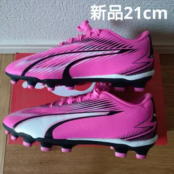새상품 PUMA ULTRA 축구화 핑크 21cm