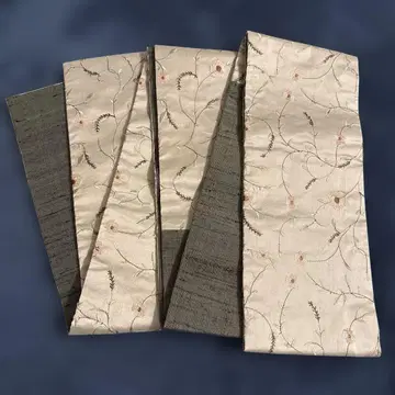 코소데 반폭 오비 모스그린 자수