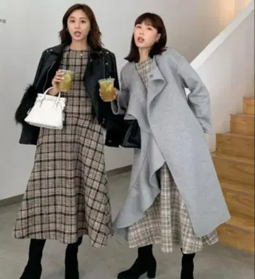 벌스데이 바쉬 트위드 셋업 WENDY TWEED 체크