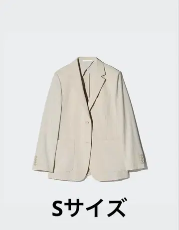 [ 새상품급 ] UNIQLO 감동 자켓 릴랙스 핏 베이지 S 사이즈
