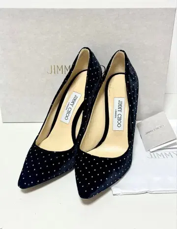 [컨디션 최상] JIMMY CHOO 벨벳 비쥬 펌프스