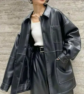 PAGEBOY 가죽 자켓