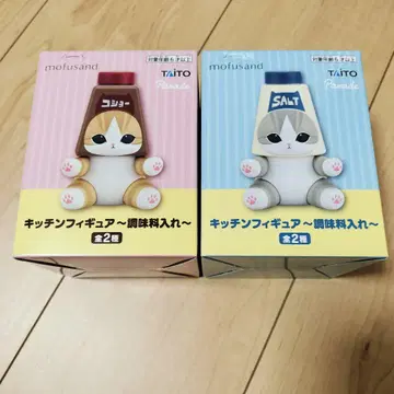 mofusand 주방 피규어 조미료통 소금냥 후추냥 전종