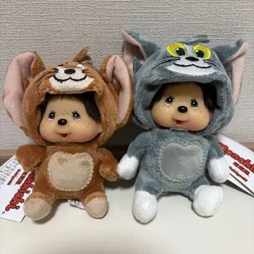 [ 미사용 새상품 ] 몽치치 톰과 제리 봉제 인형 키링 (흠집 있음)