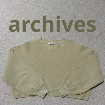 새상품급 archives 아카이브 숏 기장 니트 티셔츠 트레이닝복