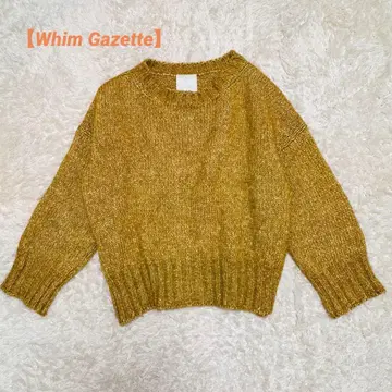 [ Whim Gazette ] 윔 가젯 니트 알파카 울 혼방 일본제