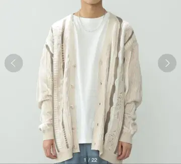 BeAMS DOT / 루즈 자카드 가디건