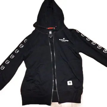 지스타 로우 블랙 풀 집업 후드티 S