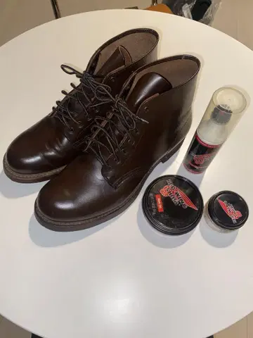 REDWING 레드윙 유리 가죽 8161 자수 깃털 택 박스 없음