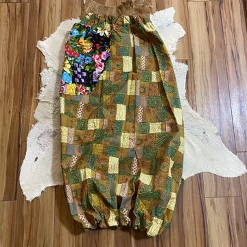 벌룬 스커트 패치워크 핸드메이드 빈티지