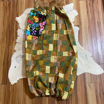 벌룬 스커트 패치워크 핸드메이드 빈티지