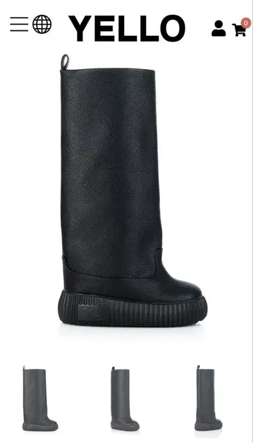 YELLO FLAT TIRE LIFTED TALL BOOTS L 사이즈