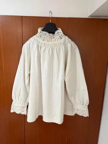 Nigel Cabourn CHURCH SMOCK 레이스 울 블라우스