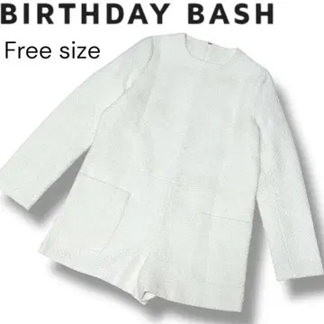 새상품급 인기 BIRTHDAY BASH 트위드 화이트 살로펫 프리