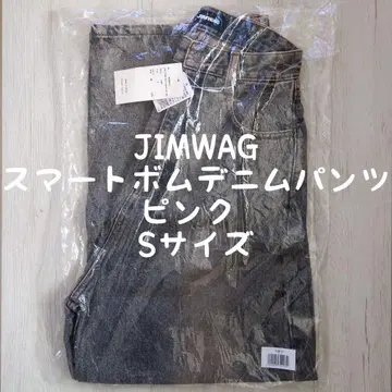 JIMWAG 스마트 봄 데님 팬츠 핑크 S 사이즈