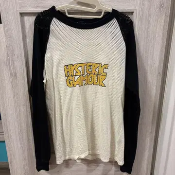 HYSTERIC GLAMOUR 메쉬 래글런 슬리브 상의