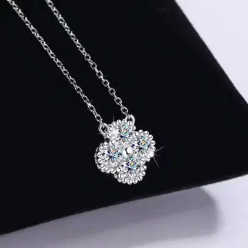 모이사나이트 모이사나이트 클로버 네잎 목걸이 S925