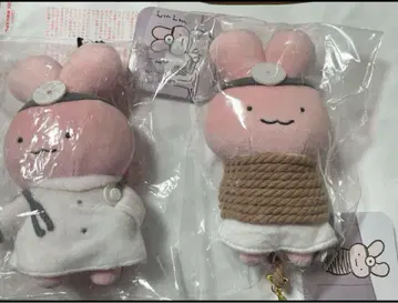 화이트 타이거와 블랙 타이거 돈 태우는 토끼 선생님 마스코트 도망