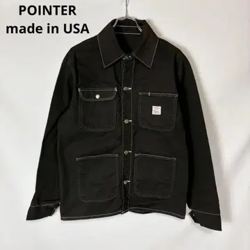 USA POINTER 포인터 커버올 자켓 코튼 블랙 M
