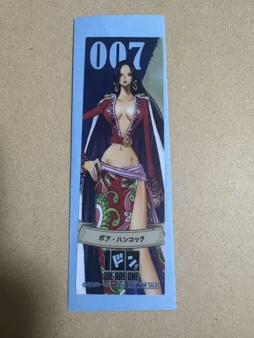 원피스 ONE PIECE 핸콕 클리어 책갈피